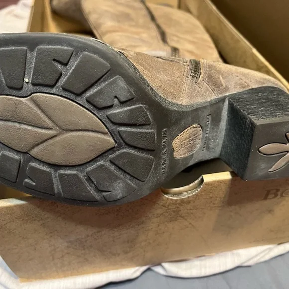 Distressed leather tall boots.by Born - Picture 8 of 15